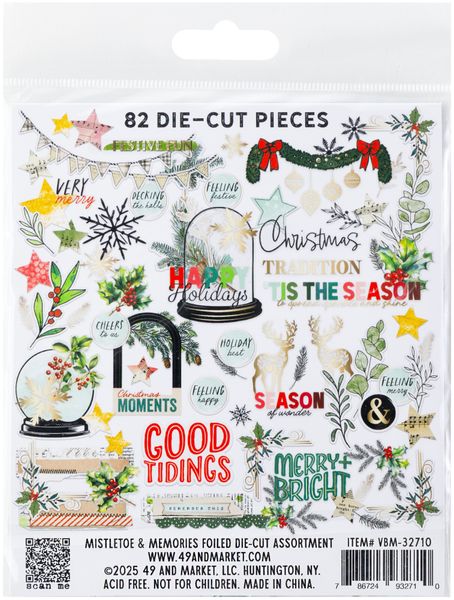  Mistletoe And Memories - Die-Cuts Foiled