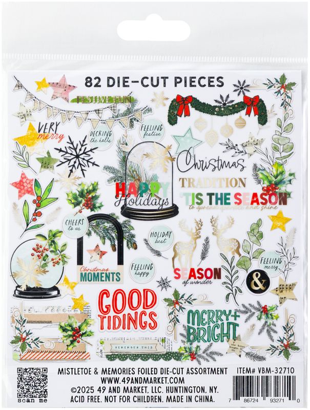  Mistletoe And Memories - Die-Cuts Foiled
