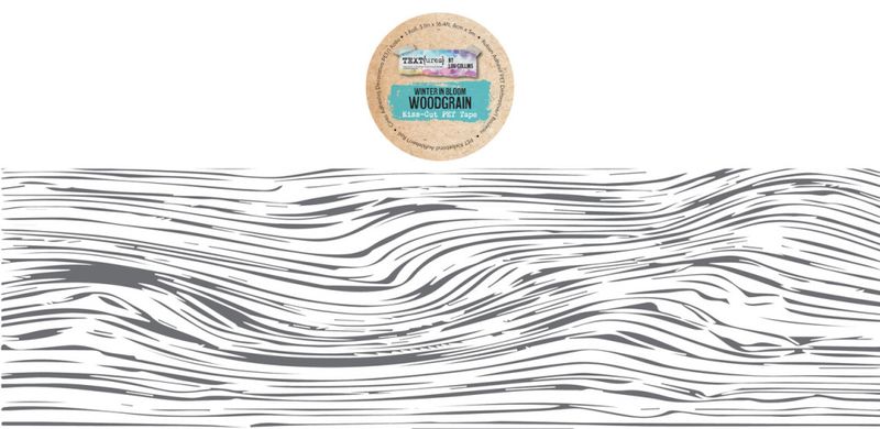 Winter in Bloom Kiss-Cut PET Tape Woodgrain (8cmx5m) by Lou Collin