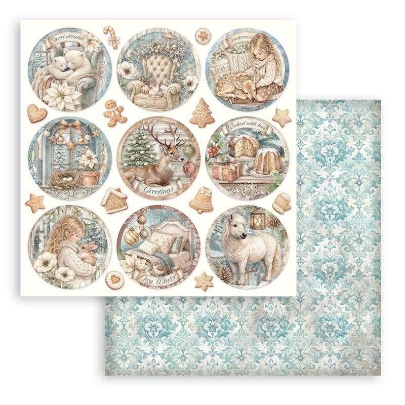 White Christmas 12x12 Inch Paper Pack by Cristina Radovan