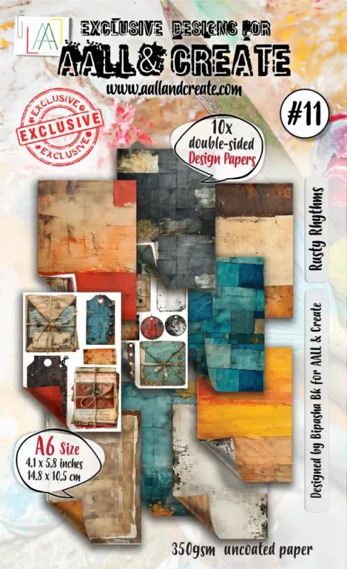 #11 - A6 DESIGN PAPER - RUSTY RHYTHMS 